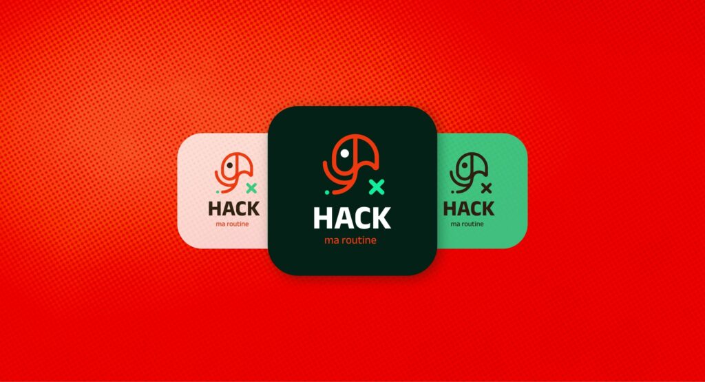 Hack ma routine - Camille Moreau - Brand designer et webdesigner sur Toulouse, Occitanie - Identité visuelle